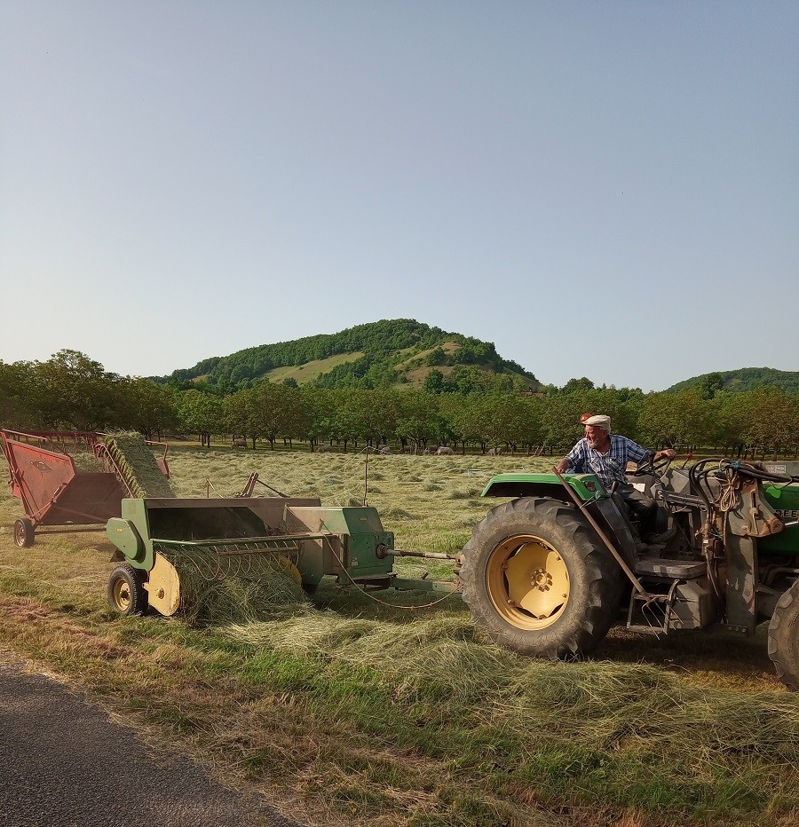 Pressage du foin